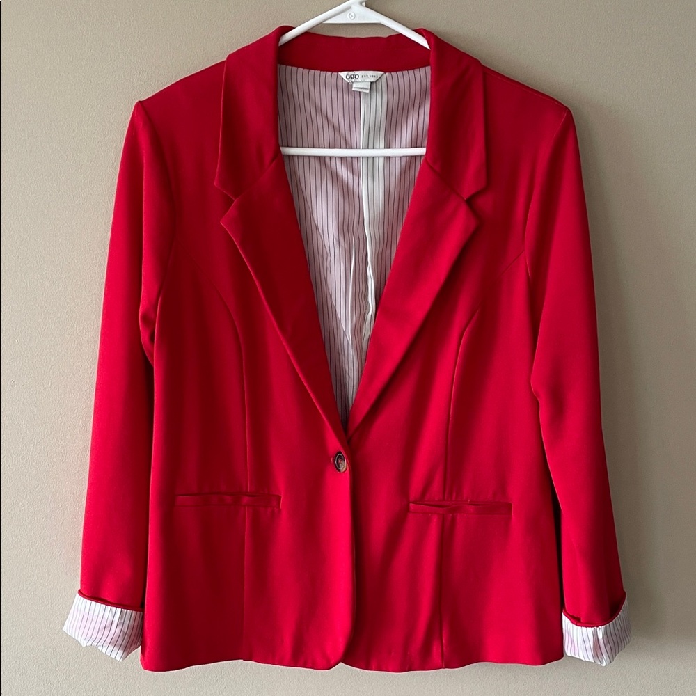 Cato Red Women's Blazer, size medium